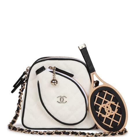 chanel tennis racket bag|Chanel bag small size.